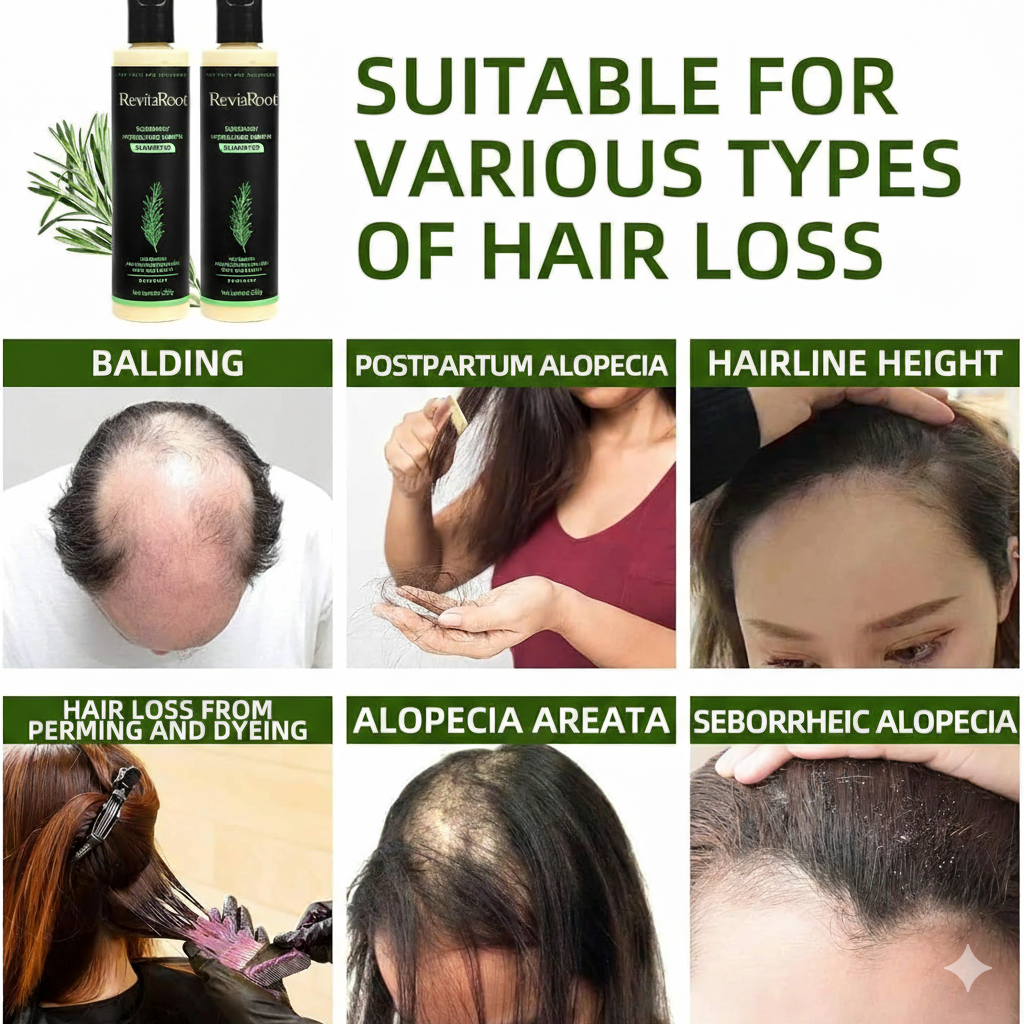 RevitaRoot™ Organic Rosemary Hair Growth Shampoo