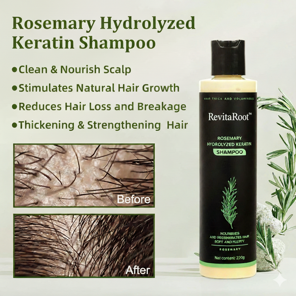 RevitaRoot™ Organic Rosemary Hair Growth Shampoo